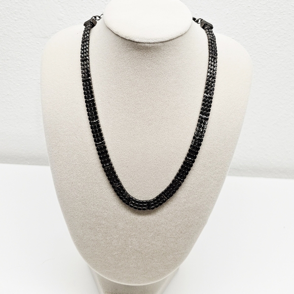 Vintage Givenchy Crystal Cascade Necklace | Jennifer Gibson Givenchy Lime Green Rhinestone Necklace 15 Inch